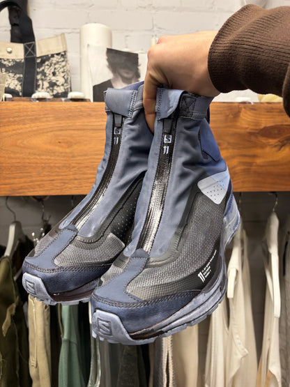 Boris Bidjan Saberi x Salomon ‘Bamba 2’ Dyed Blue High Top Sneakers