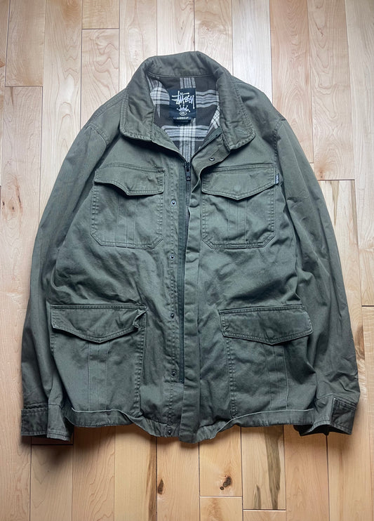 2000s Stussy M-65 Wool Lined Military Jacket