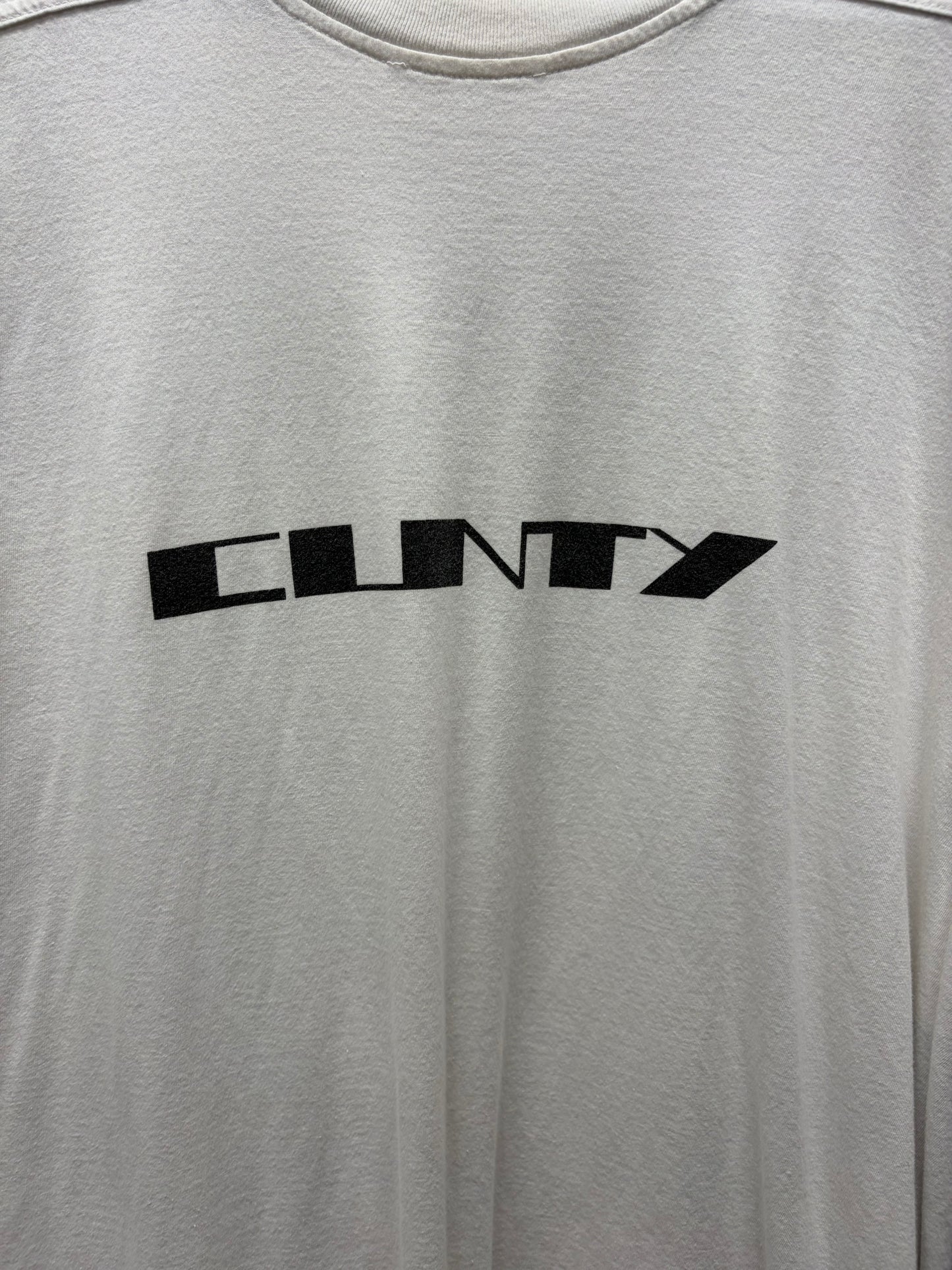 Rick Owens DRKSHDW ‘Cunty’ White Level T-Shirt