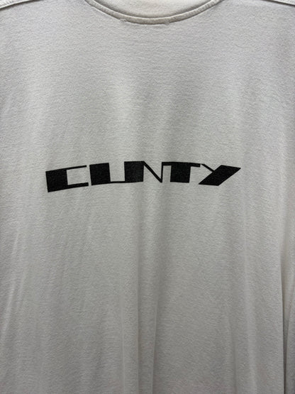 Rick Owens DRKSHDW ‘Cunty’ White Level T-Shirt