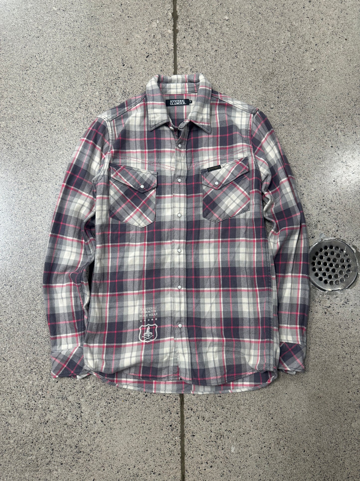Hysteric Glamour Plaid Button Snap Flannel