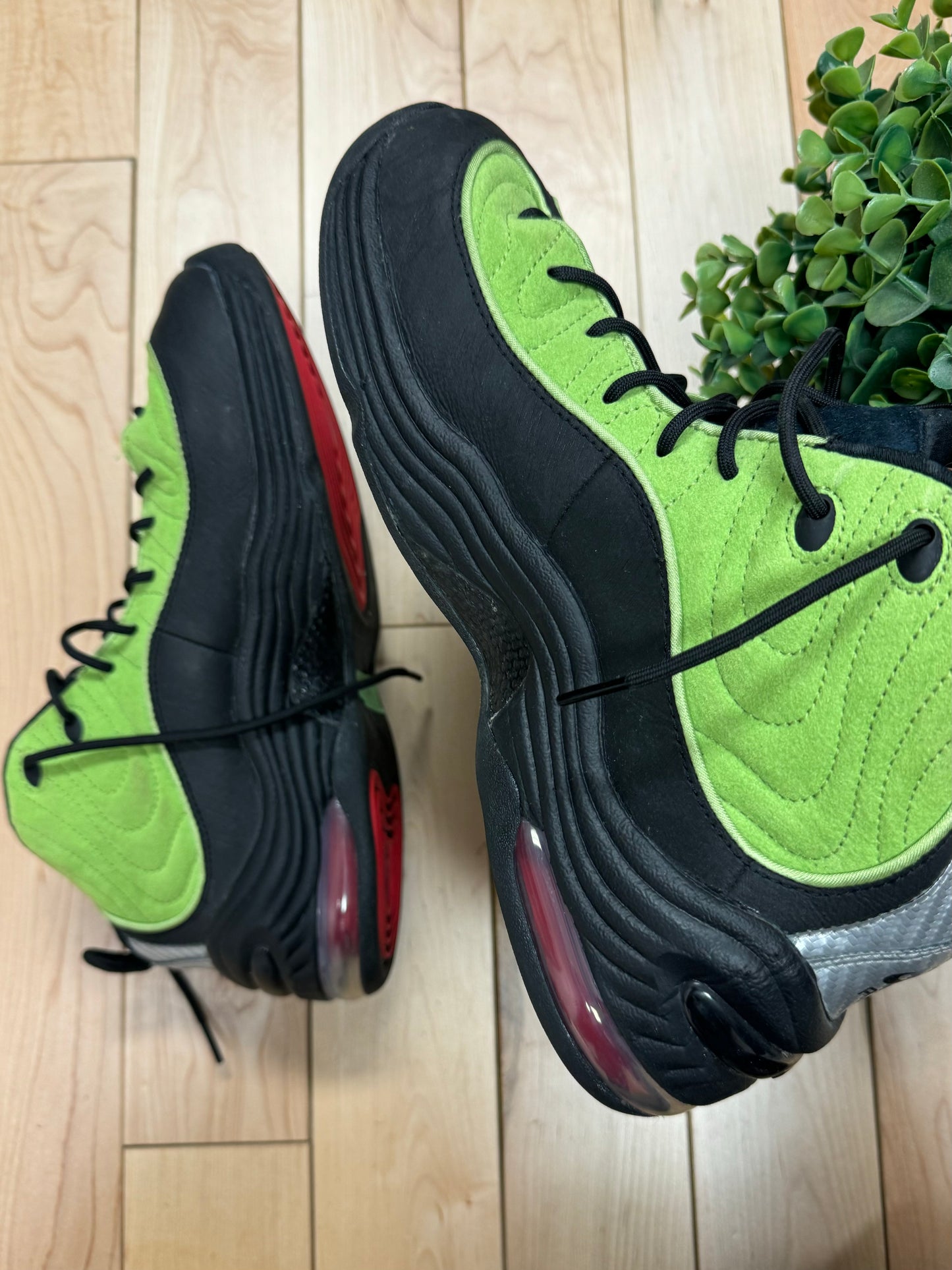 Stussy x Nike ‘Air Penny 2’ Vivid Green/Black High Top Sneakers