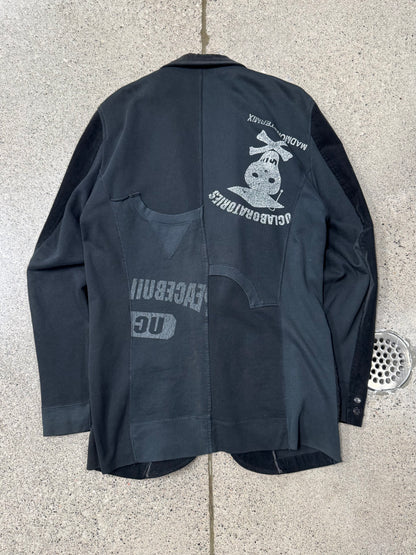 AW20003 Undercover Paper Doll Hybrid Sweatshirt/Corduroy Overcoat