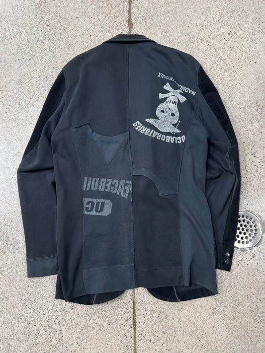 AW20003 Undercover Paper Doll Hybrid Sweatshirt/Corduroy Overcoat