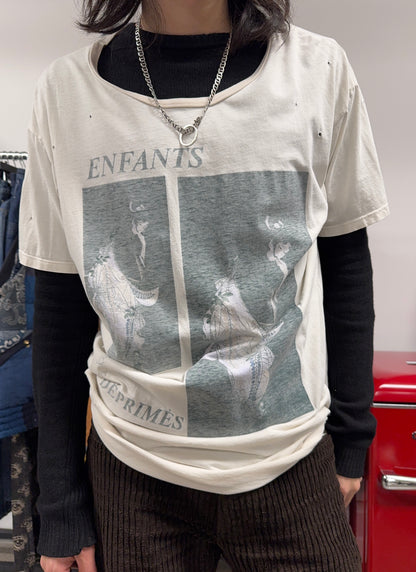 SS2021 Enfants Riche Deprimes ‘Geisha’ Reversible Distressed Tee