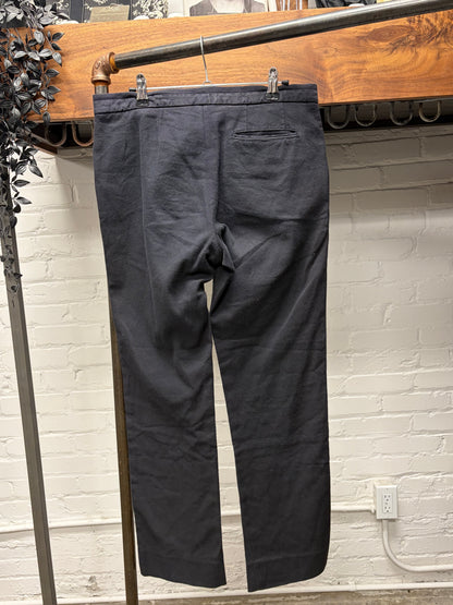 Maison Martin Margiela Black ‘Diagonal Corduroy’ Straight Cut Trousers