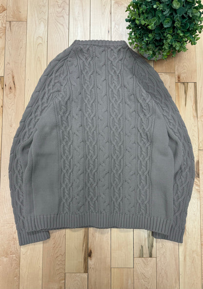 Number (N)ine Brown Cable Knit Sweater