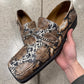Martine Rose ‘Snakeskin’ Square Toe Leather Loafers