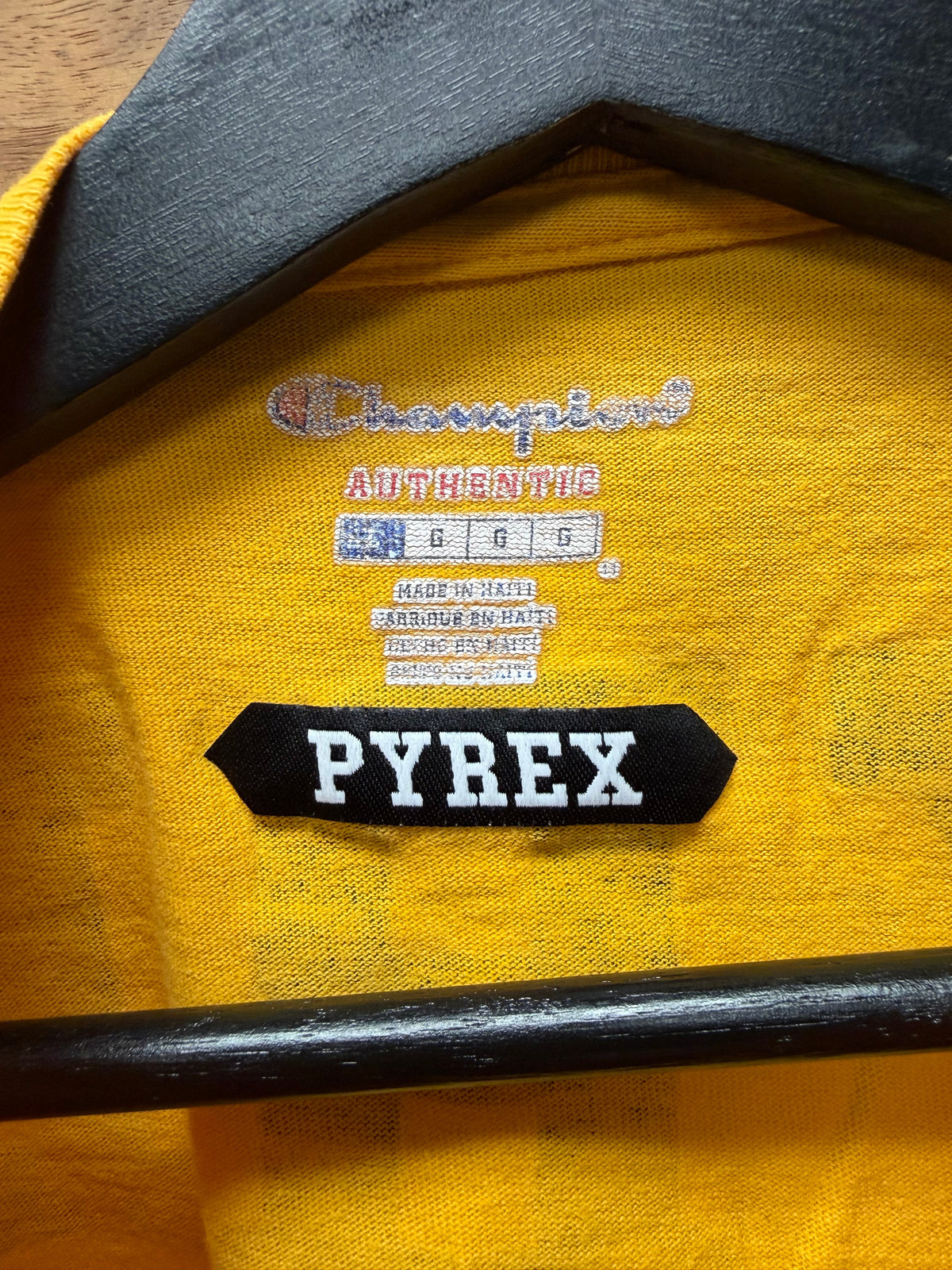 Pyrex Early Champion Blank ‘23 Jersey’ Yellow Graphic T-Shirt