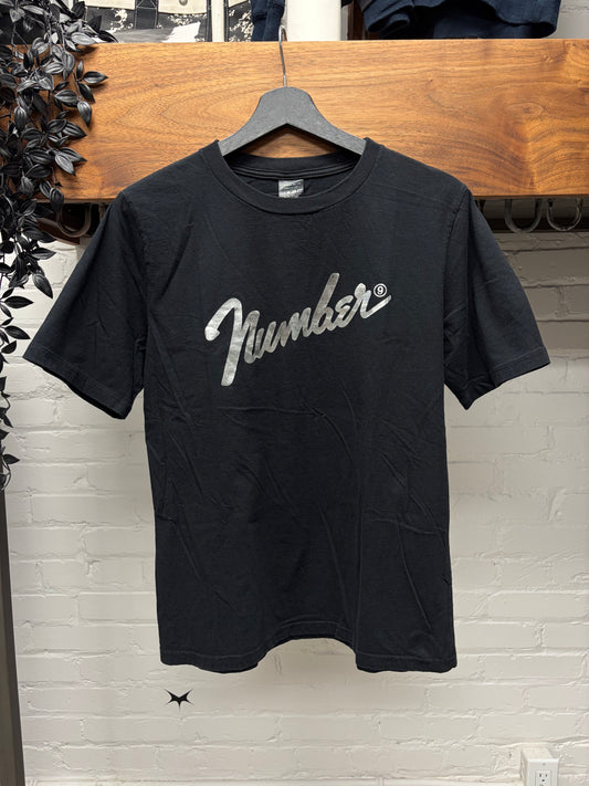 Number (N)ine Fender Logo Black/White Graphic T-Shirt