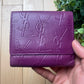 Yves Saint Laurent Purple Monogram Wallet