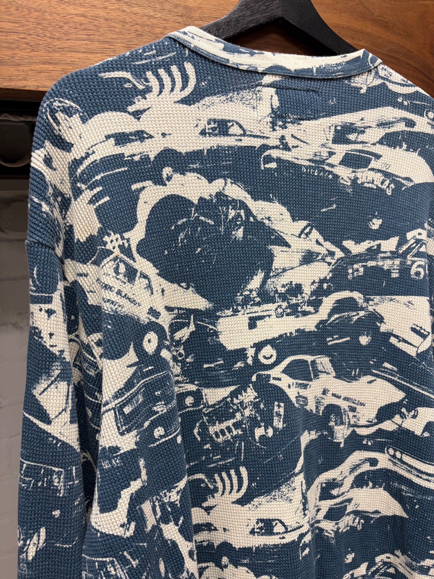 AW2024 Supreme x Hysteric Glamour Thermal ‘Car Crash’ Long Sleeve Shirt
