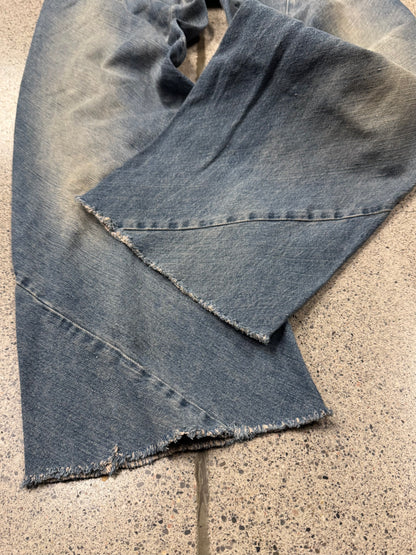 2000s Rick Owens ‘Spiral’ DRKSHDW Dirt Wash Denim