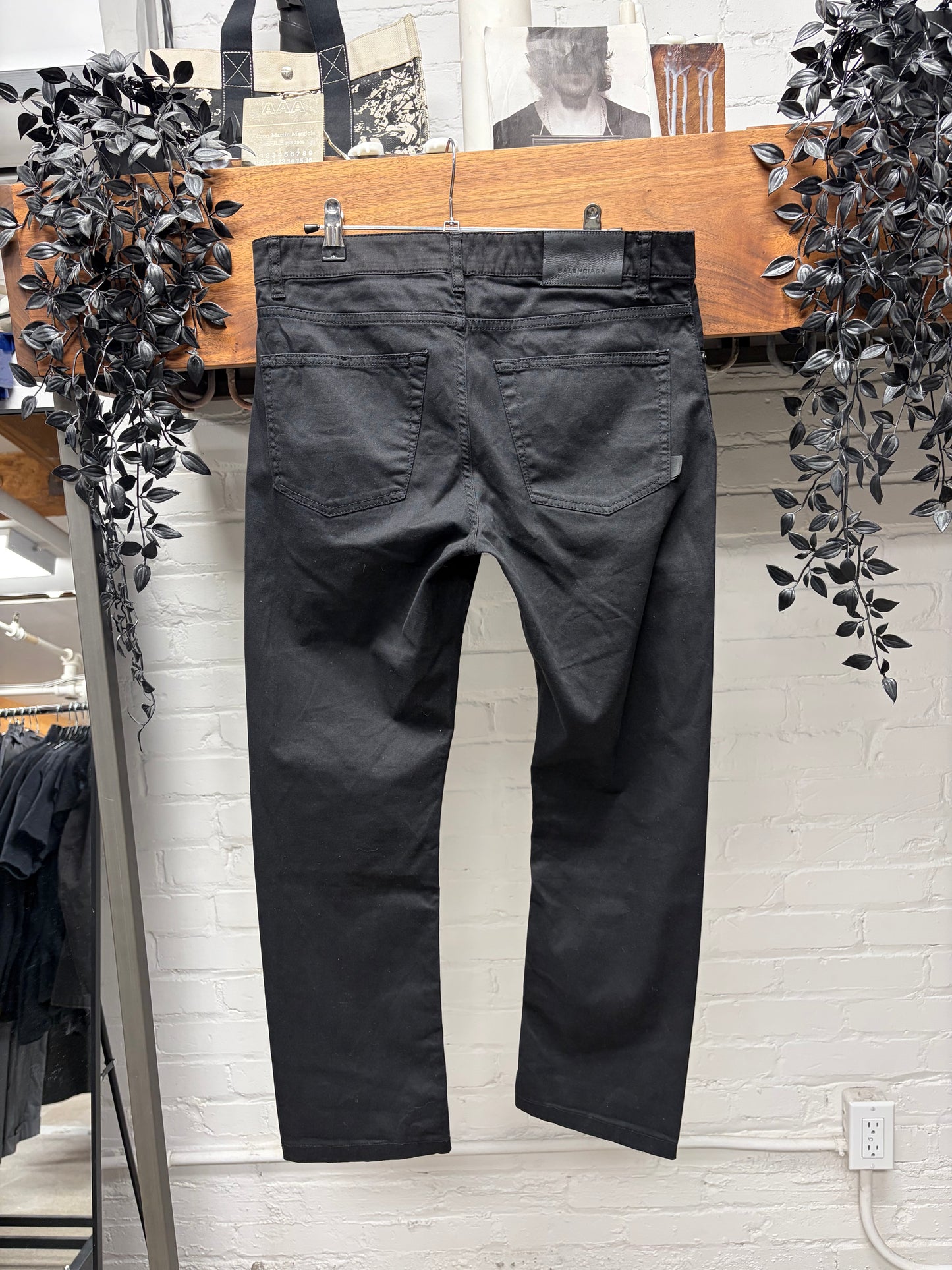 2016 Balenciaga Black Slim Skinny Jeans