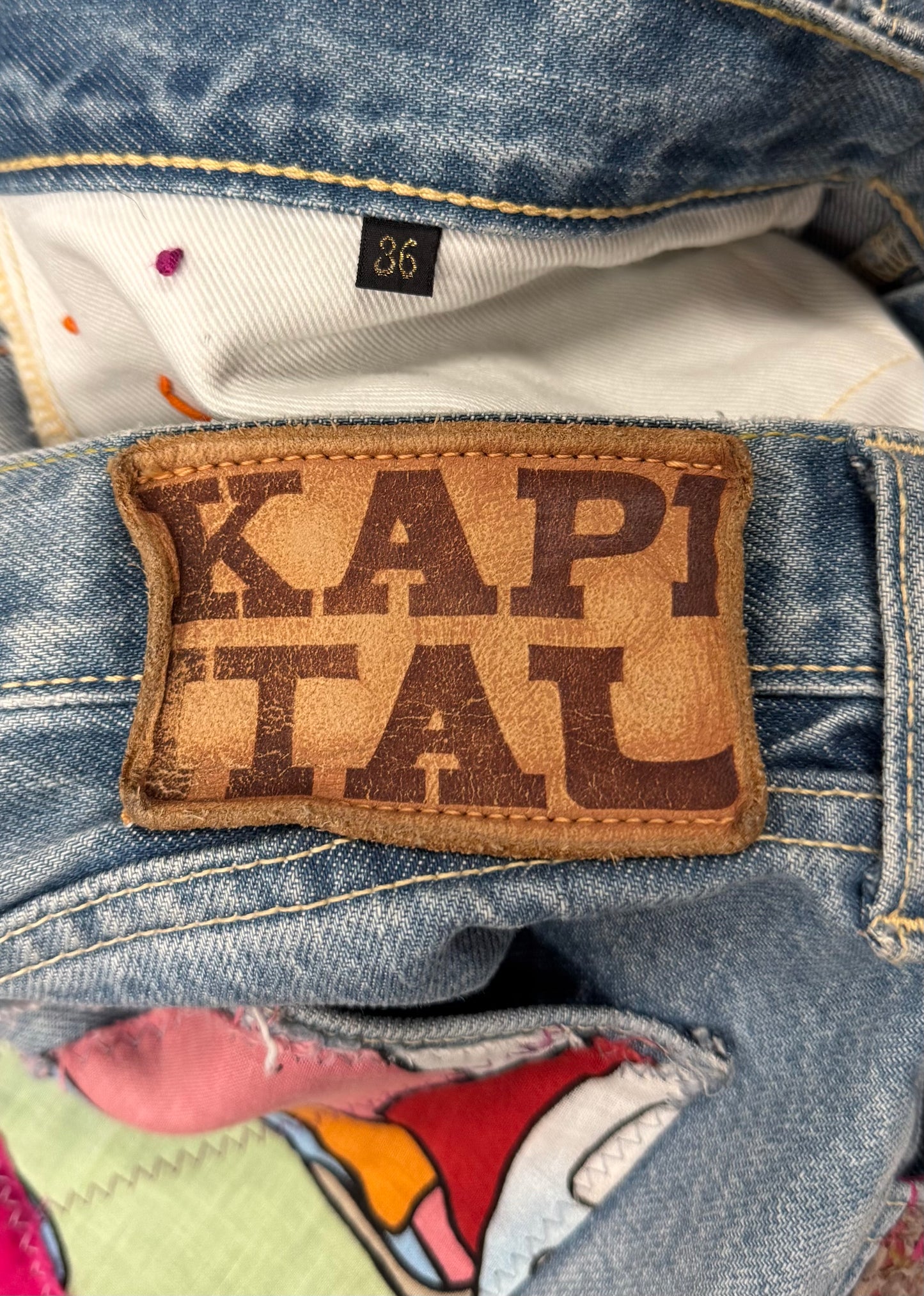 Kapital Patchwork Repaired ‘Hippie’ El Paso 14oz Denim