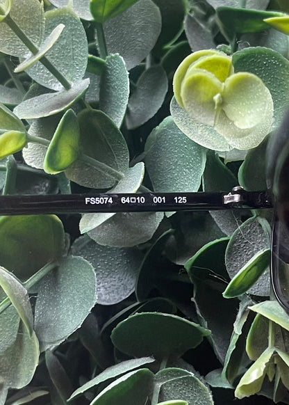 Fendi Zucca Monogram FF Black Aviator Sunglasses