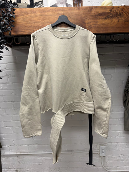 Rick Owens DRKSHDW ‘Creatch Strap’ Pearl Cotton Sweatshirt