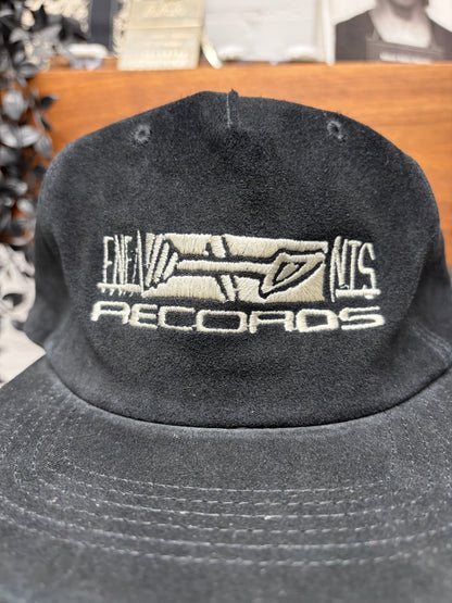 SS2022 Enfants Riches Deprimes ‘Records’ Black Suede Five Panel Hat