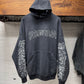 SS2024 Balenciaga ‘DIY Metal Logo’ Washed Black Pullover Hoodie