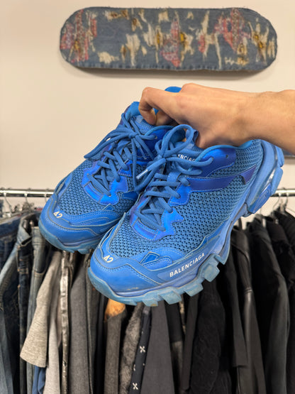 Balenciaga ‘Track 3’ Blue Low Top Sneakers