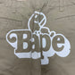 2000s Bape Baby Milo ‘Sleeping’ Logo Wide Leg Shorts