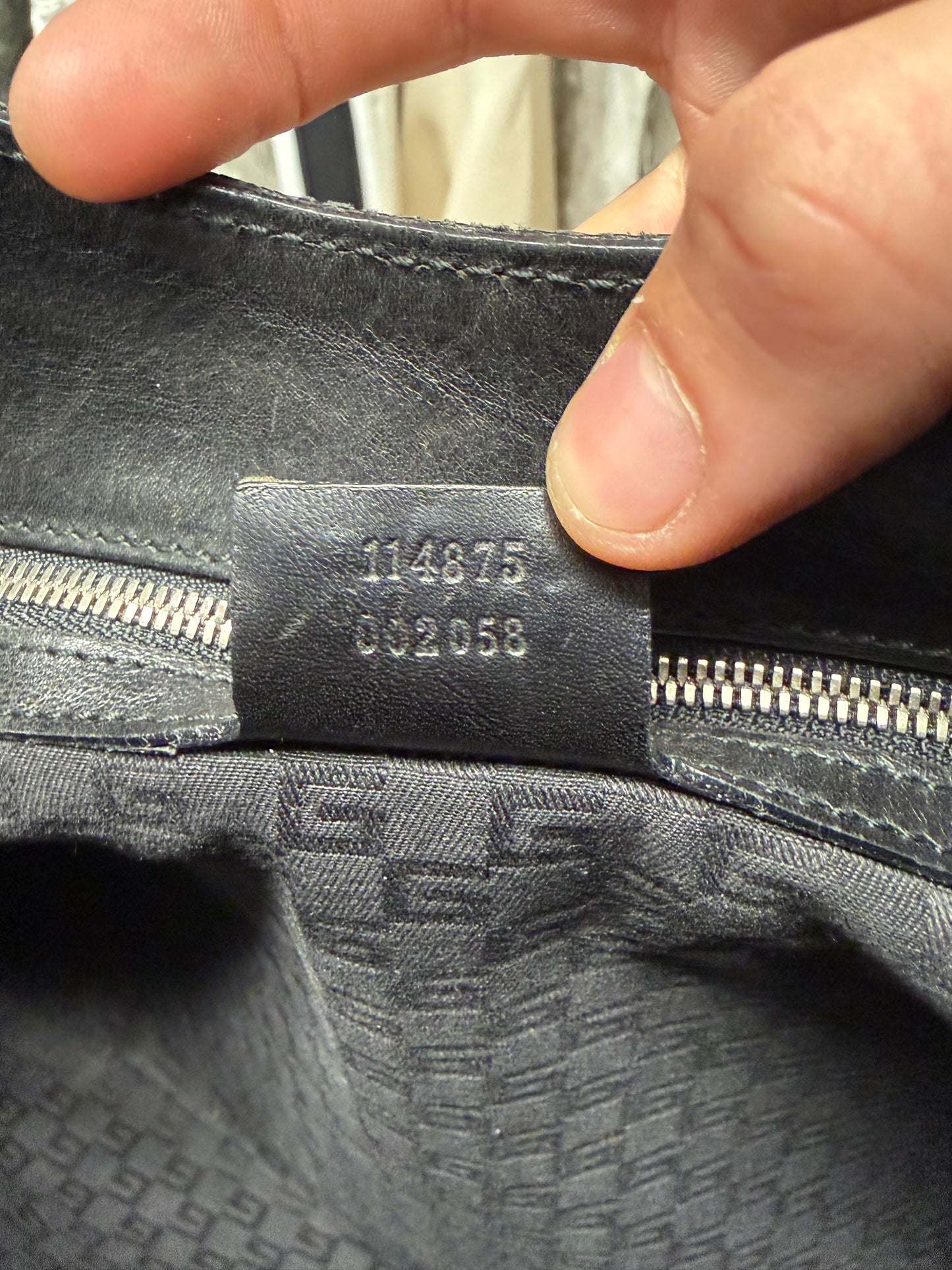 Vintage Gucci by Tom Ford ‘Reins’ Black GG Monogram Shoulder Bag