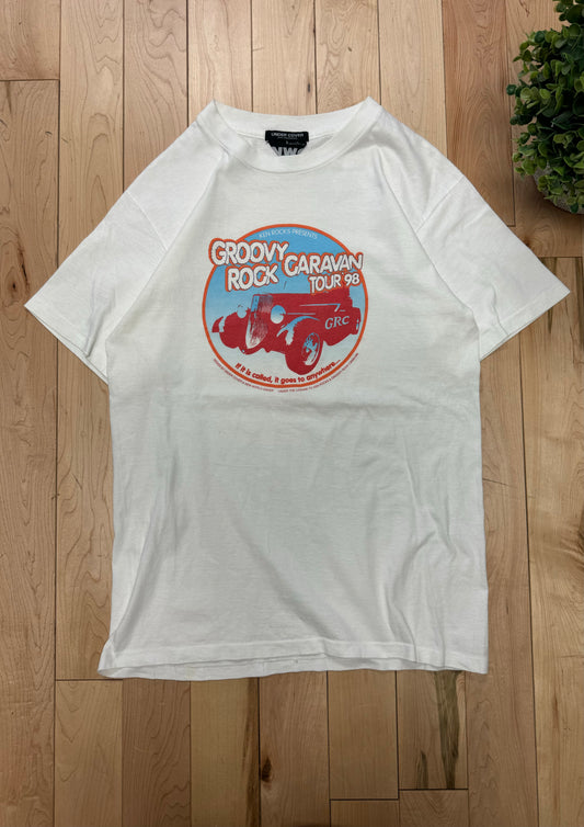 1998 Undercover ‘New World Order’ White Graphic T-Shirt