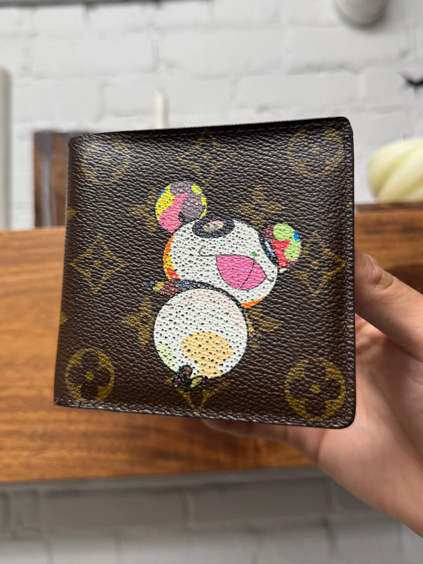 SS2003 Louis Vuitton x Takashi Murakami ‘Panda’ Monogram Bifold Leather Wallet