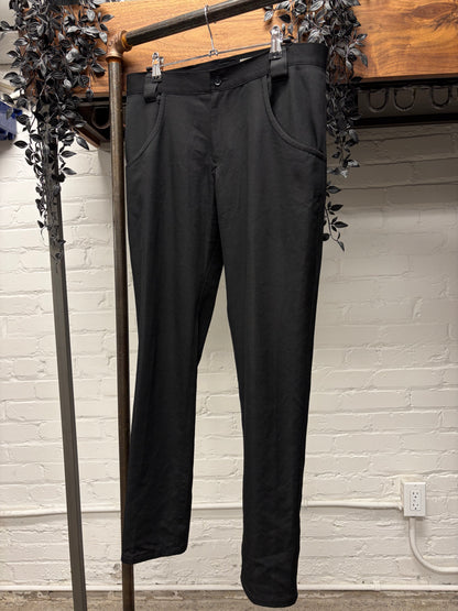 Yohji Yamamoto Mainline Pleated Black Straight Leg Trousers