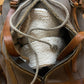 Mihara Yasuhiro Leather Belt Strap Rugged Canvas Backpack