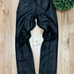 Vintage Jean Paul Gaultier Black Leather Flared Trousers