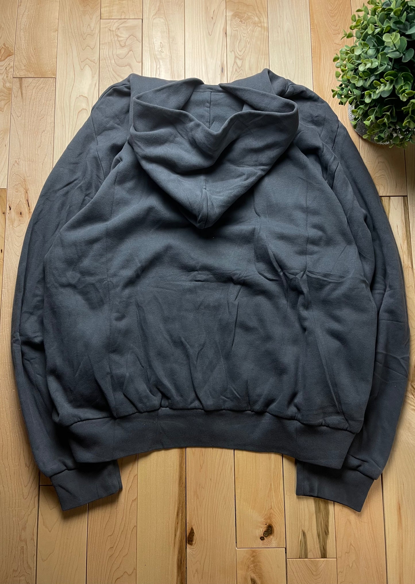 Yeezy x Gap Zip Up Heavyweight Dark Gray Hoodie