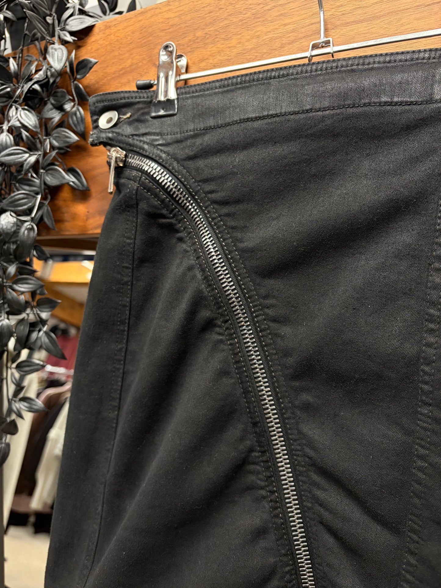 Rick Owens Double Layered Aircut Skirt