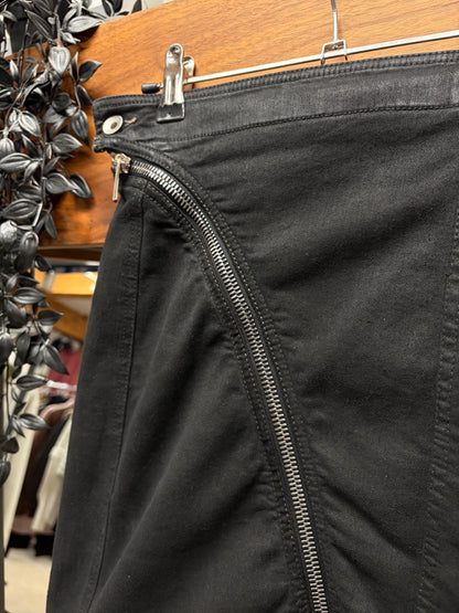 Rick Owens Double Layered Aircut Skirt