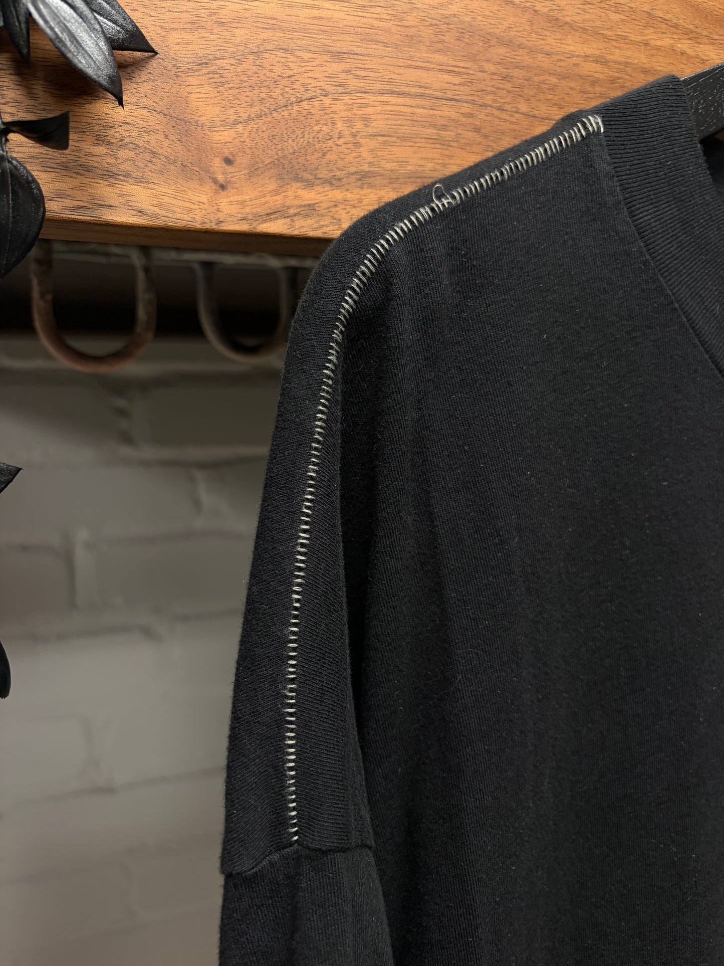 Thom Krom Scar Stitch Black T-Shirt