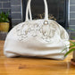 Chrome Hearts 14 Cross White Leather 925 Silver ‘Jumbo’ Gym Bag