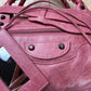 Balenciaga Twiggy Pink Leather City Bag