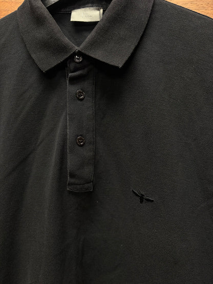 Dior Homme ‘Bee Logo’ Embroidered Black Cotton Polo