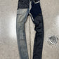 SAMPLE Rick Owens DRKSHDW Black/Blue Waxed ‘Tyrone’ Denim