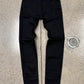 Givenchy ‘Silver Embellishment’ Waistband Studded Black Skinny Denim