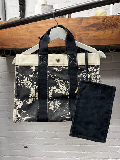 SS2004 Hermes by Martin Margiela  ‘Cheval Surprise’ Black/White Canvas Bag