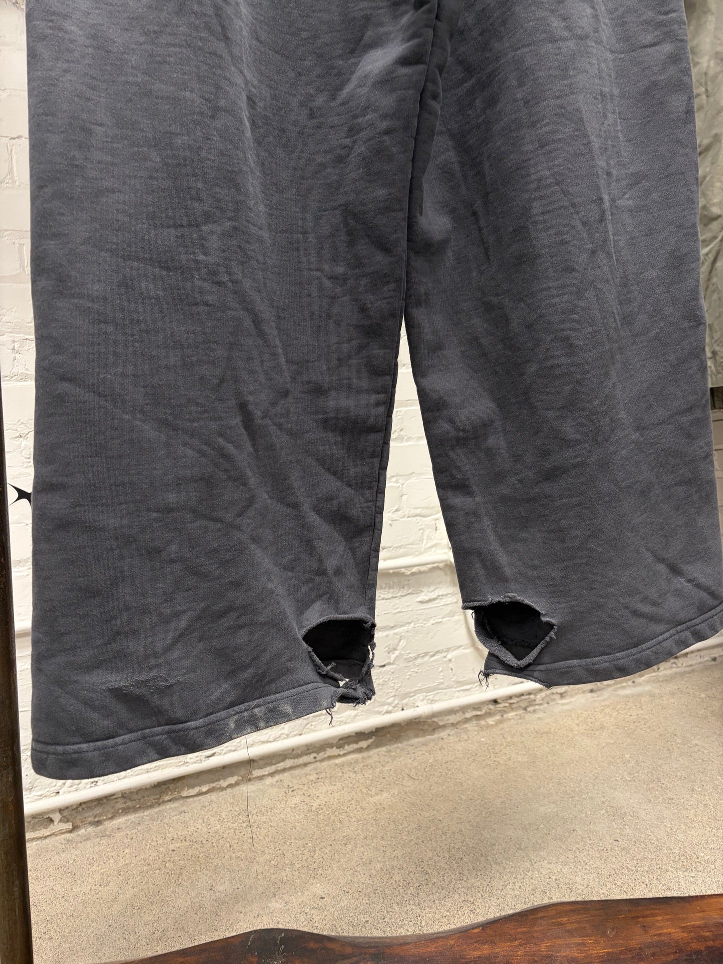 SS2025 Balenciaga x Under Armour Heavyweight Wide Leg Black Sweatpants