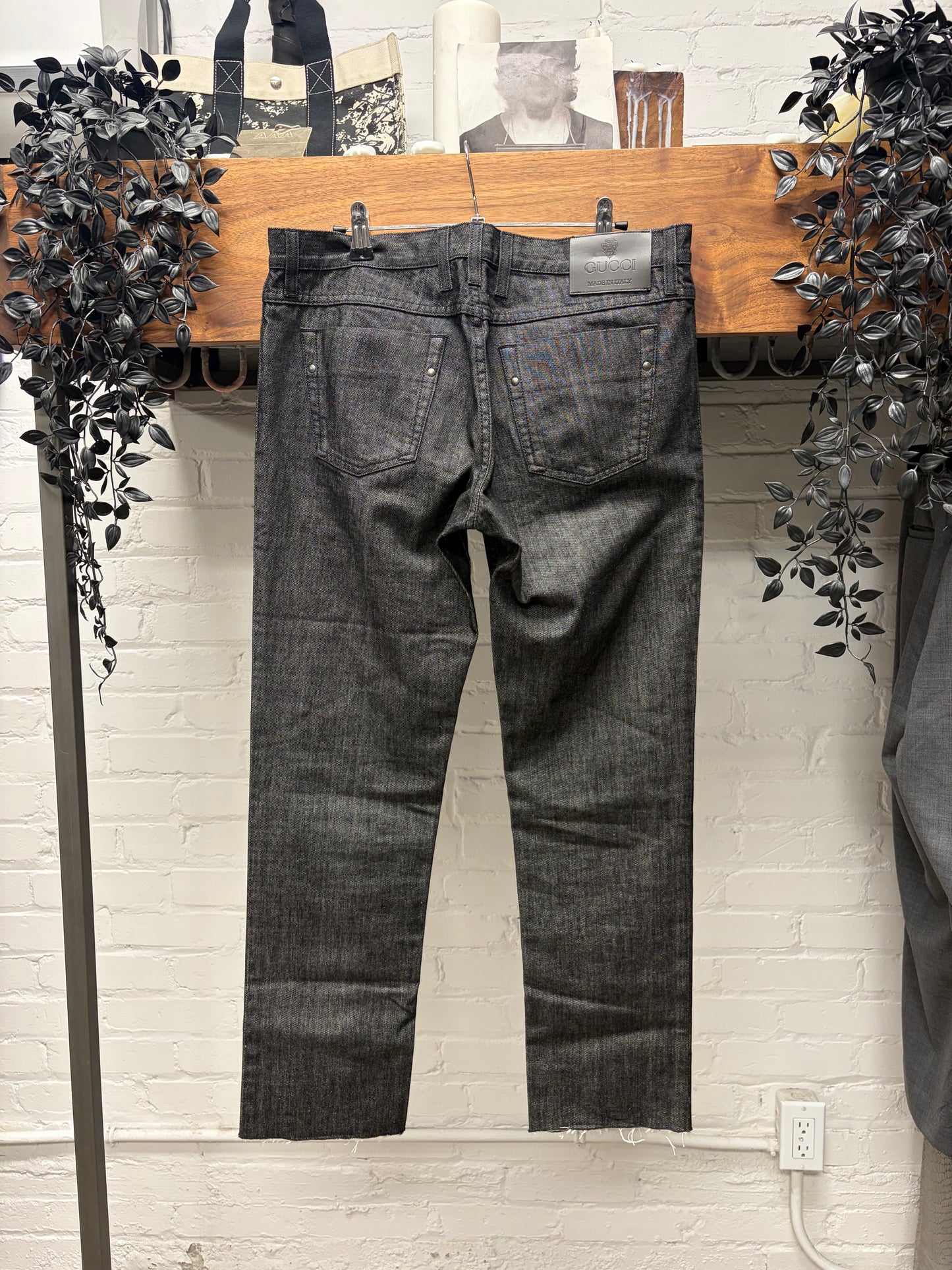 Gucci Staff Uniform Slim/Skinny Cut Released Hem Denim