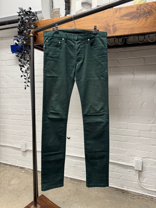 Dior Homme Dark Green ‘Japan Exclusive’ Slim Skinny Cut Denim