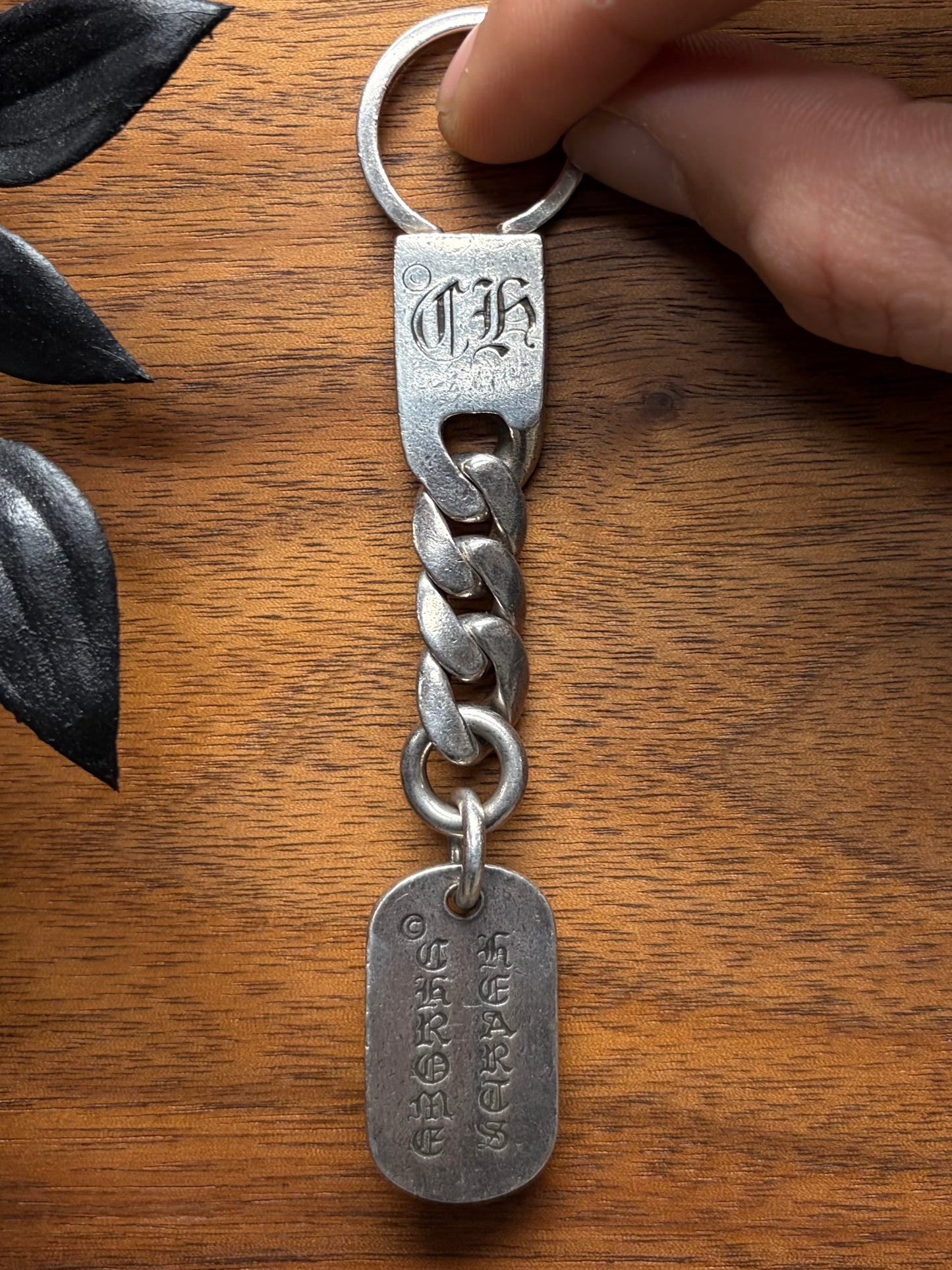 Vintage Chrome Hearts ‘Cemetery Cross’ New York Exclusive Dogtag Keychain