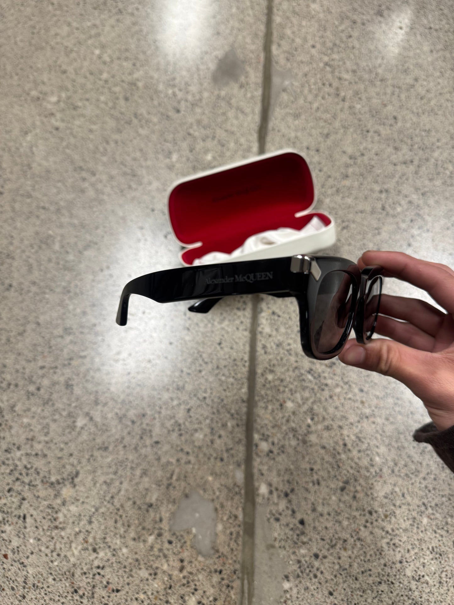 Alexander McQueen Black Tinted Sunglasses
