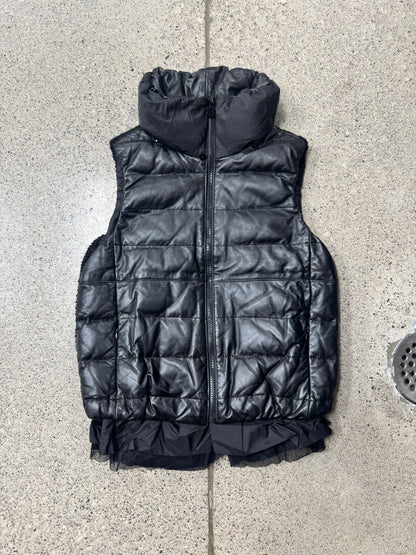 Roberto Cavalli ‘Skirted’ Black Puffer Vest