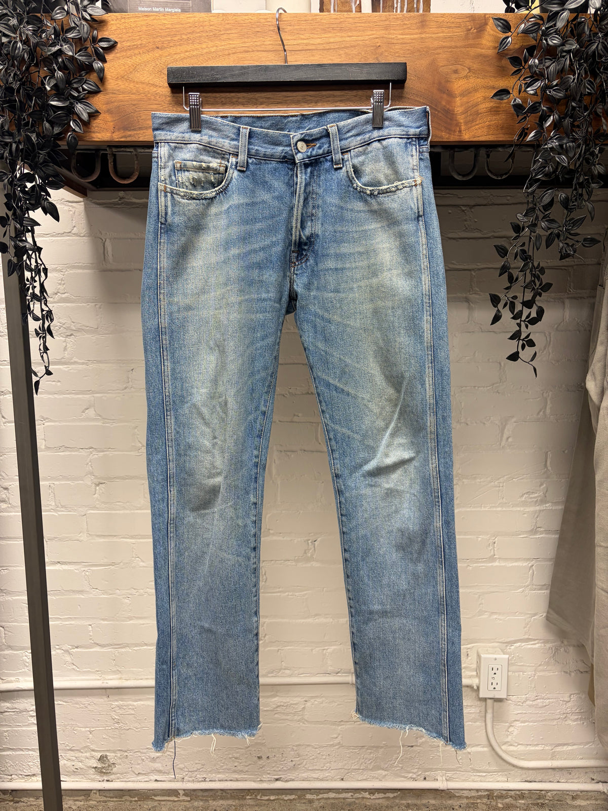Gucci Dirt Washed Blue Bootcut Denim
