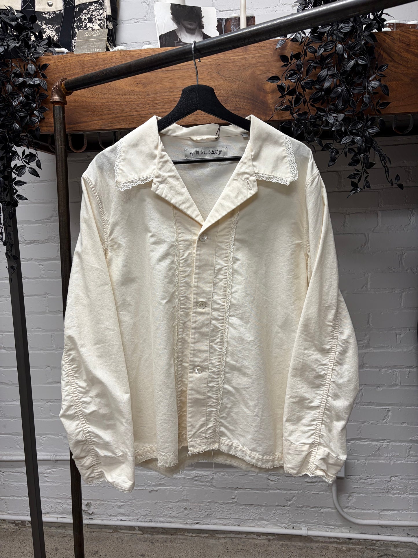 Our Legacy ‘Lace Trim’ Collared Button Up Shirt