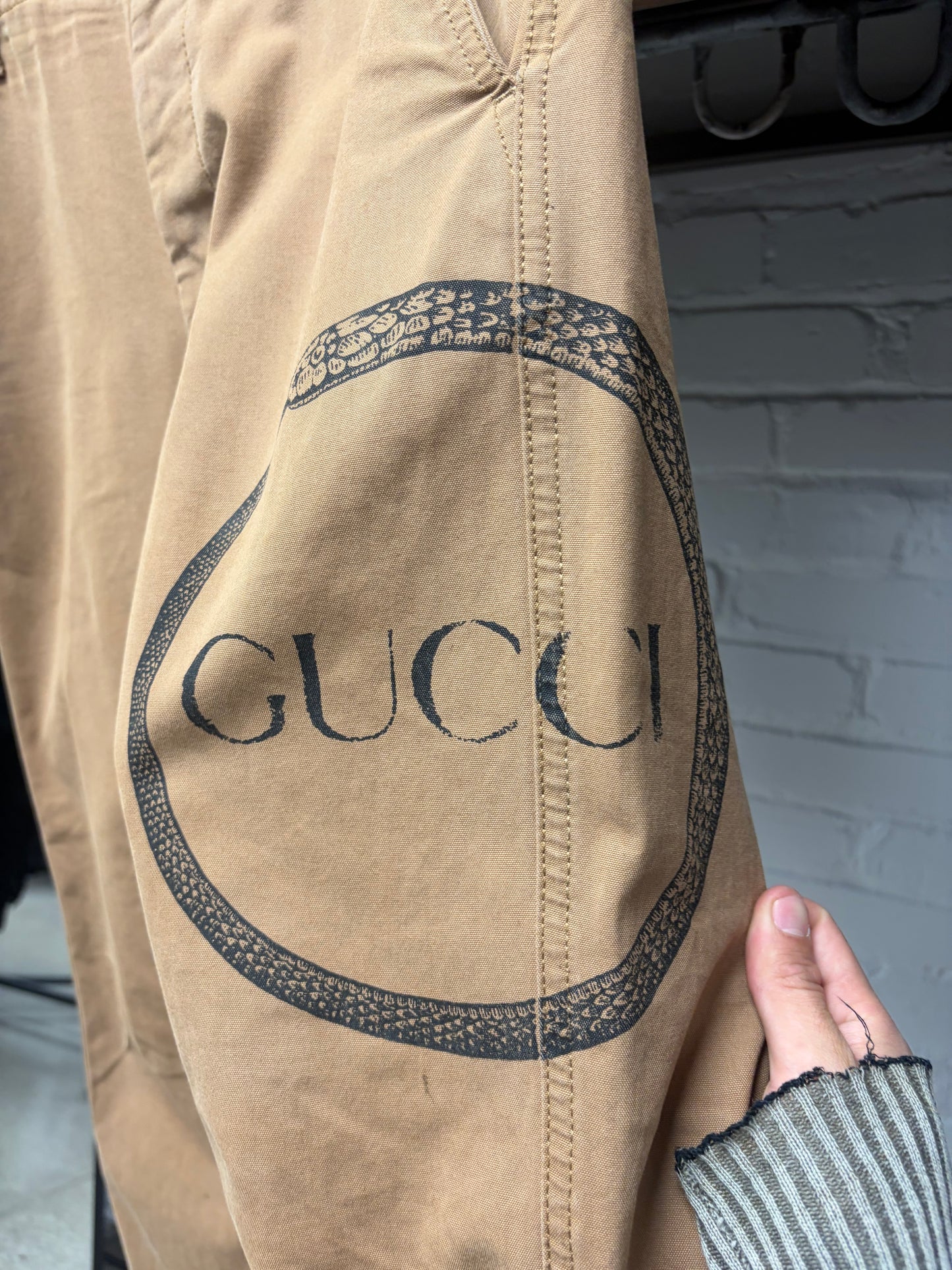 Gucci ‘Ouroboros’ Snake Print Chino Work Pants